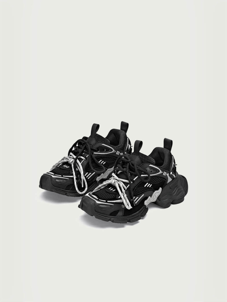 Black Dreamcore Angel Vintage Butterfly Dad Shoes