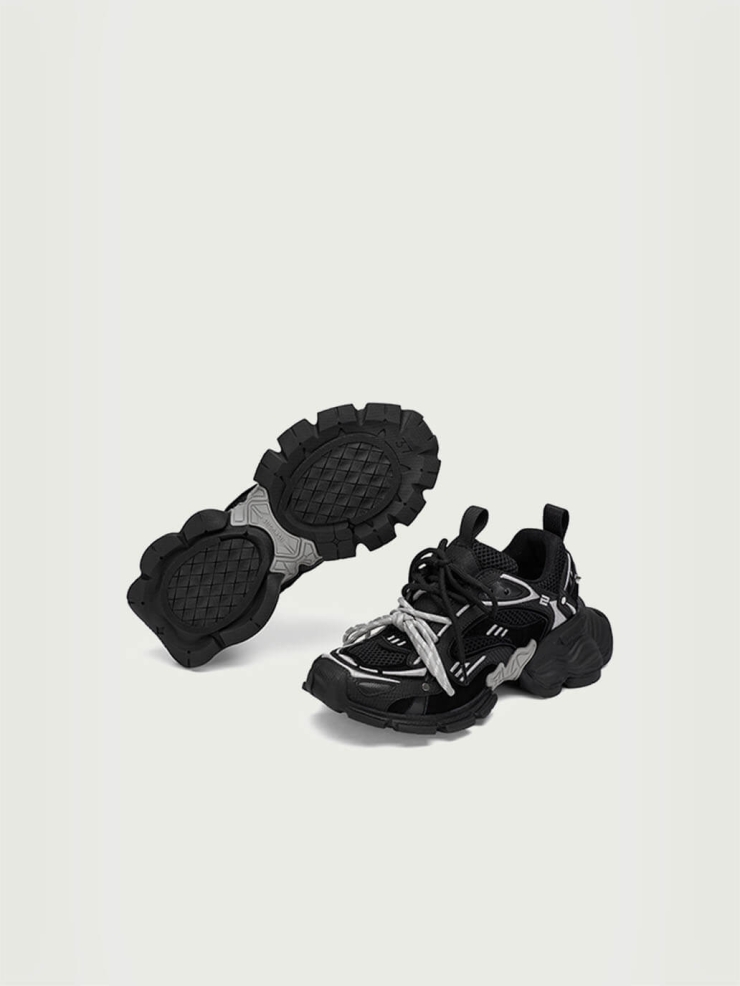 Black Dreamcore Angel Vintage Butterfly Dad Shoes