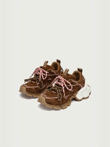 Brown Dreamcore Angel Vintage Butterfly Dad Shoes