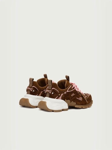 Brown Dreamcore Angel Vintage Butterfly Dad Shoes