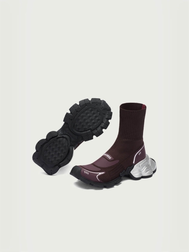 Red Dreamcore Angel Vintage Butterfly Sole Knitted Dad Shoes