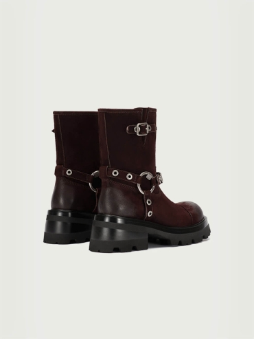 Red Dreamcore Knight Rider Rebel Riding Boots