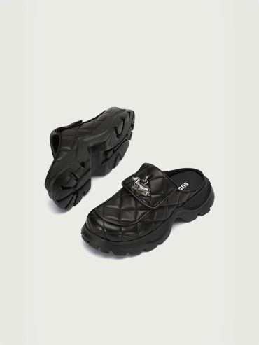 Black Dreamcore Angel Flat Mules