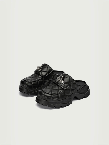 Black Dreamcore Angel Flat Mules