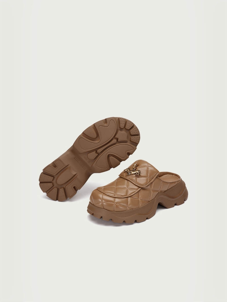 Brown Dreamcore Angel Flat Mules