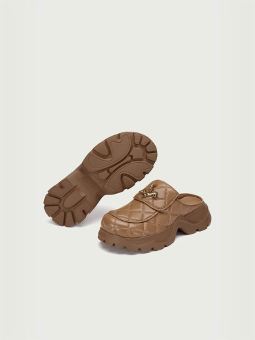 Brown Dreamcore Angel Flat Mules