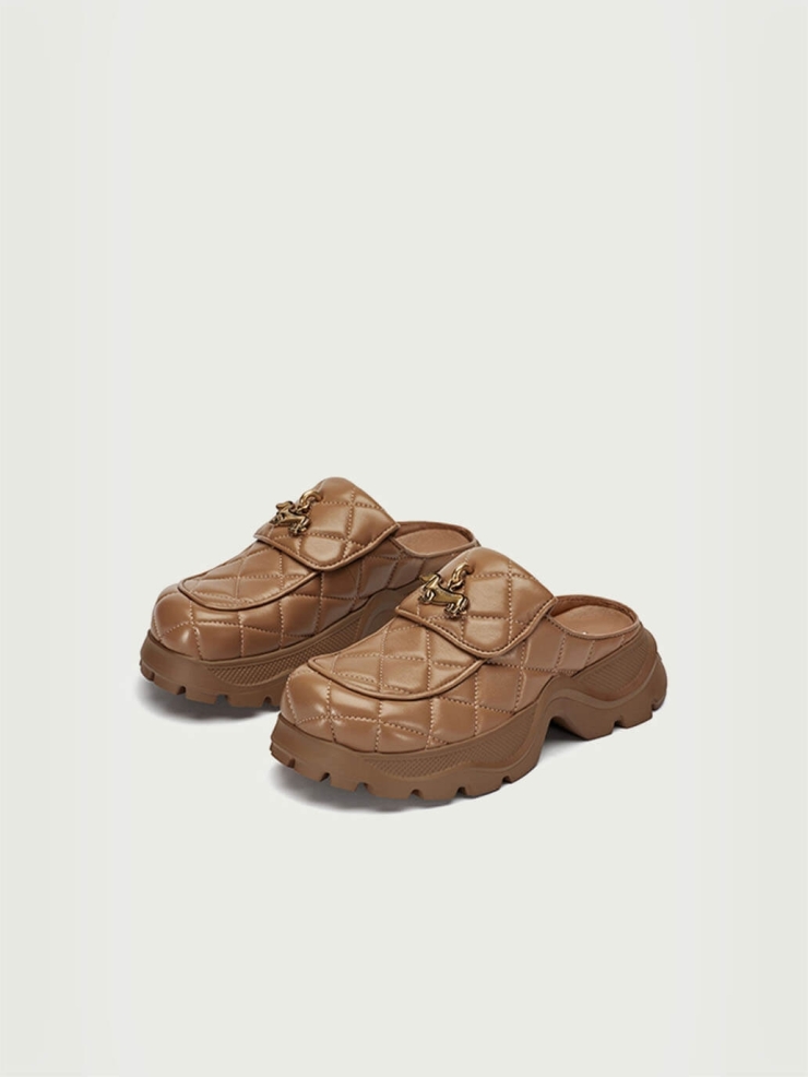 Brown Dreamcore Angel Flat Mules