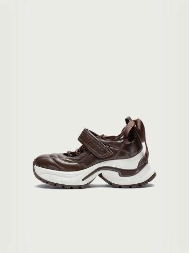 Brown Dreamcore Angel Sport Ballet Mary Jane Shoes