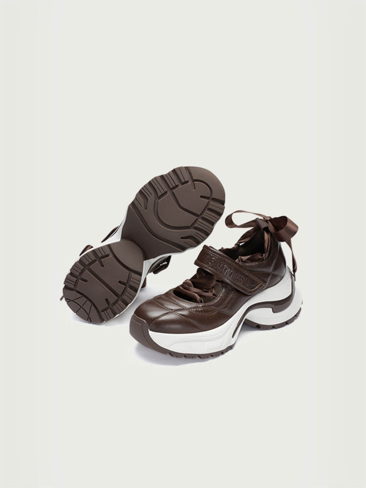 Brown Dreamcore Angel Sport Ballet Mary Jane Shoes