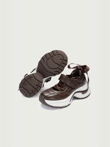 Brown Dreamcore Angel Sport Ballet Mary Jane Shoes