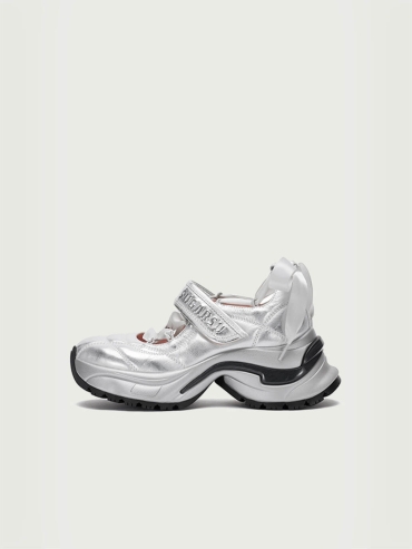 Silver Dreamcore Angel Sport Ballet Mary Jane Shoes