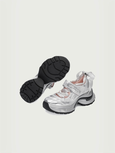 Silver Dreamcore Angel Sport Ballet Mary Jane Shoes