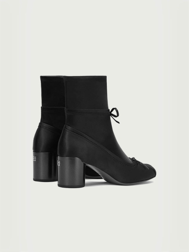 Black Dreamcore Angel Ballet Sock Boots