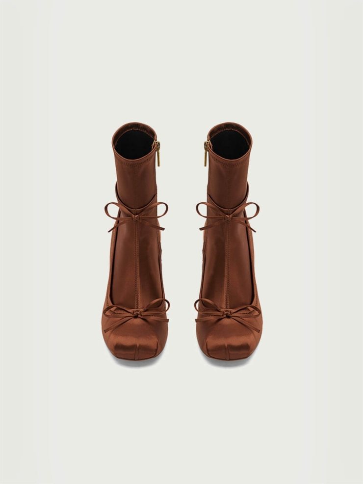 Red Dreamcore Angel Ballet Sock Boots