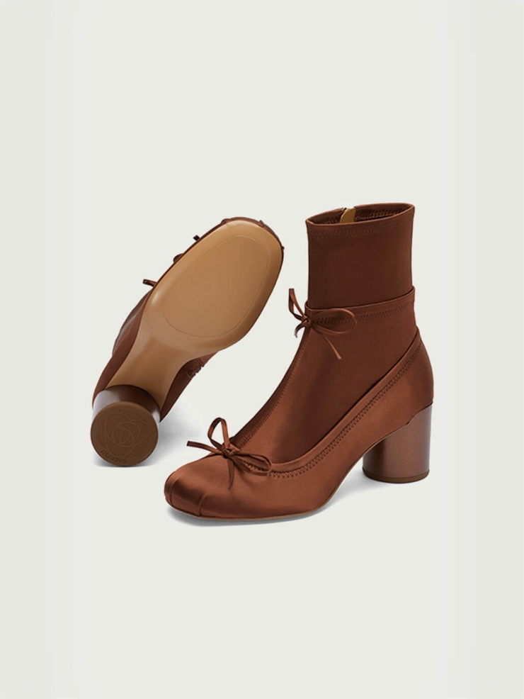 Red Dreamcore Angel Ballet Sock Boots