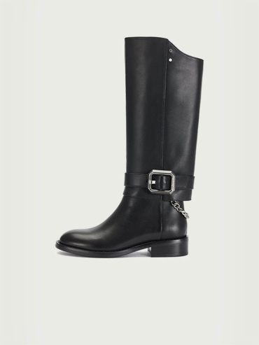 Black Dreamcore Knights Riding Boots