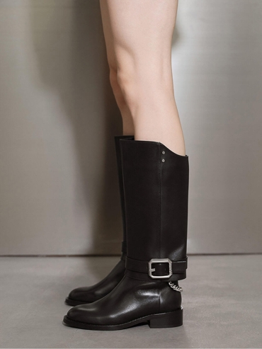 Black Dreamcore Knights Riding Boots