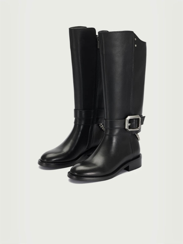 Black Dreamcore Knights Riding Boots