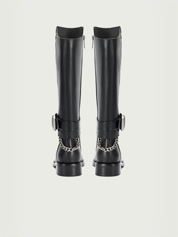 Black Dreamcore Knights Riding Boots