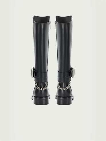 Black Dreamcore Knights Riding Boots