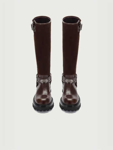 Red Dreamcore Knight Rebel Riding Boots