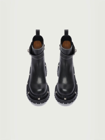 Black DreamCore Angel Series Rose Sole Chelsea Boots