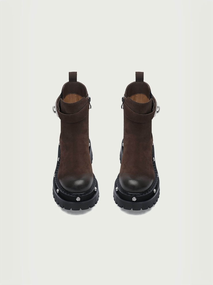 Brown DreamCore Angel Series Rose Sole Chelsea Boots