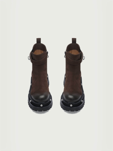 Brown DreamCore Angel Series Rose Sole Chelsea Boots