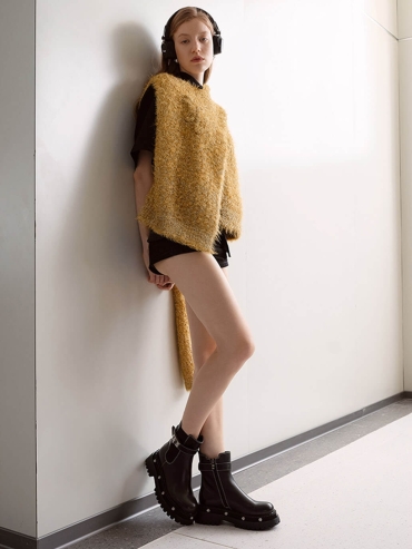 Brown DreamCore Angel Series Rose Sole Chelsea Boots