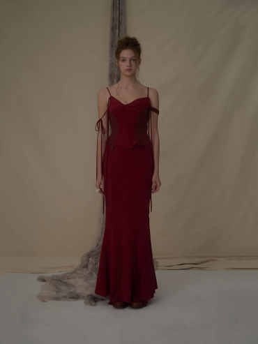 Red Strappy Patchwork Camisole Top