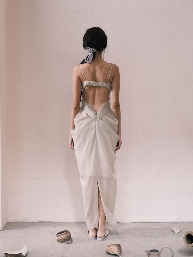 Green Jade Case Slightly Transparent Textured Tulle Green Openwork Dress