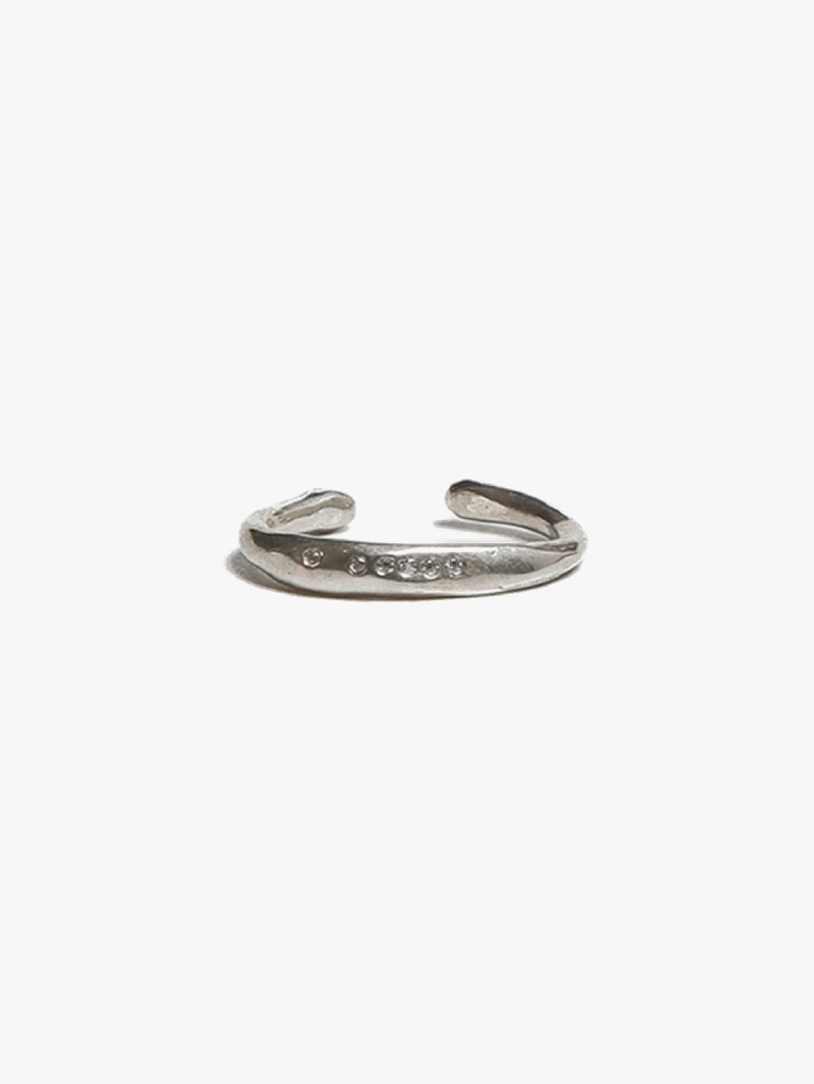 M.WONG Round Not Round - Petit Citrine Silver Ring