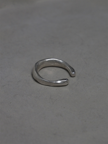 Round Not Round - Medium Citrine Silver Ring