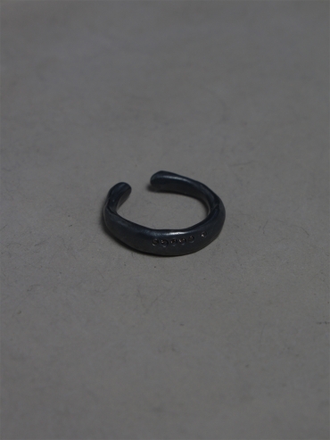 Round Not Round - Medium Black Citrine Silver Ring