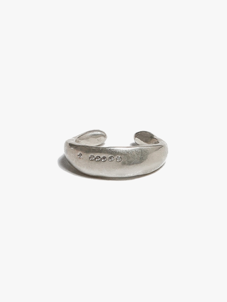 M.WONG Round Not Round - Wide Citrine Silver Ring