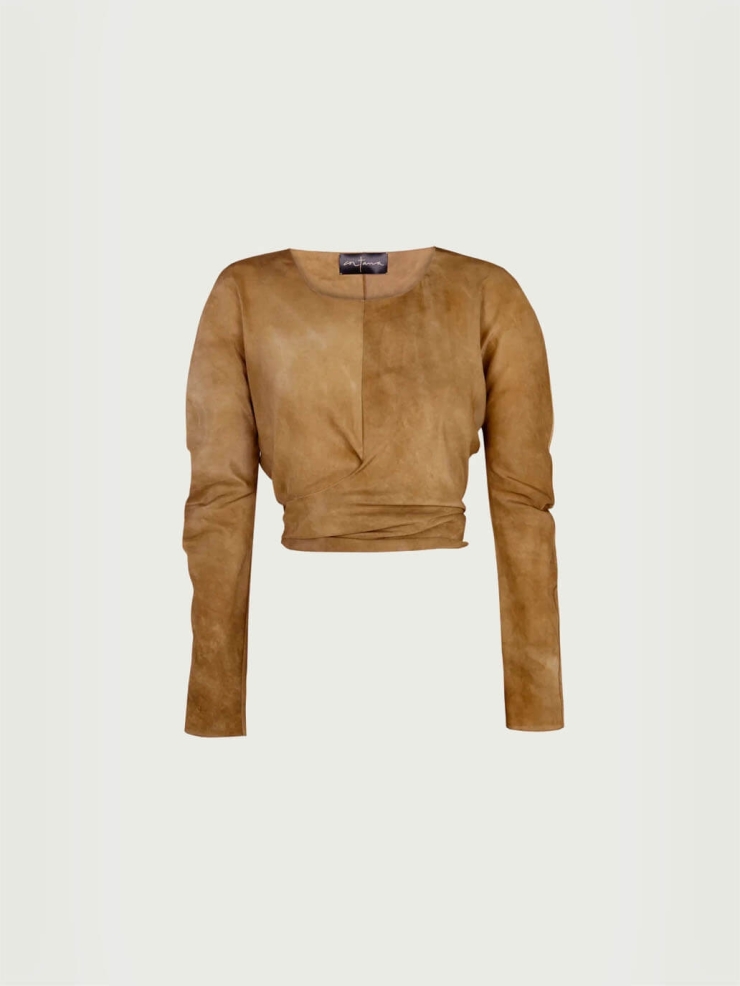 Fade bronce sparkle top