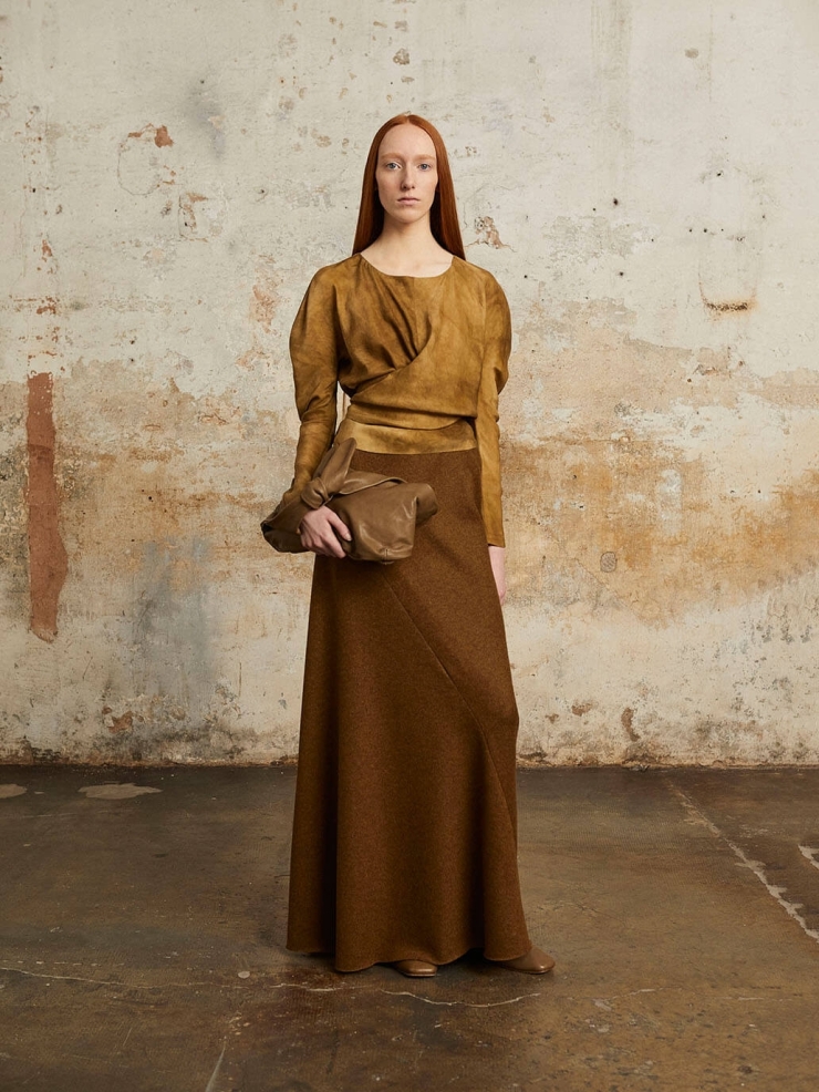 Fade bronce sparkle top