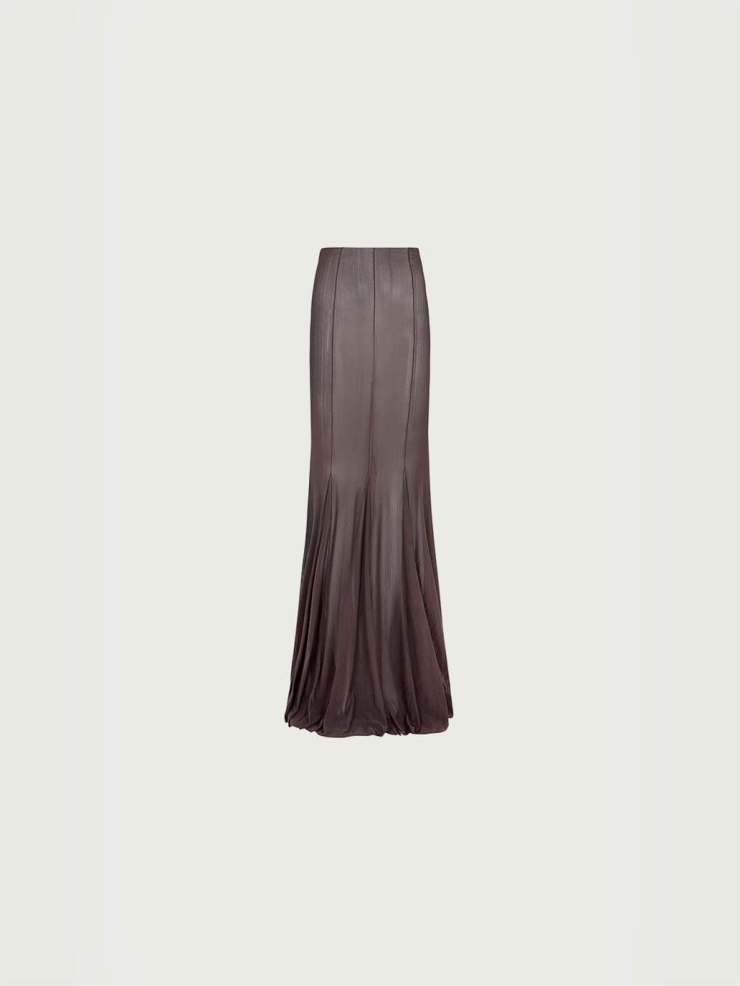 Dark plum tully skirt