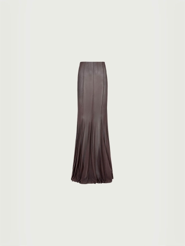 Dark plum tully skirt