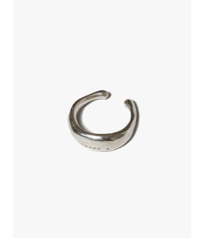 M.WONG Round Not Round - Wide Citrine Silver Ring