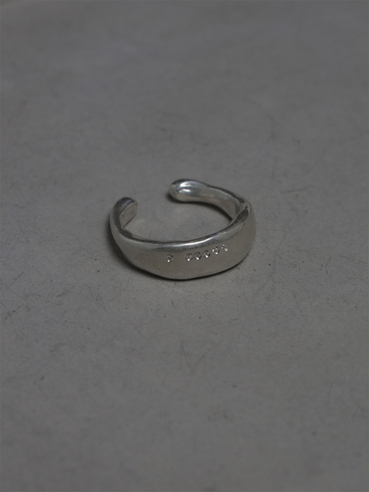 M.WONG Round Not Round - Wide Citrine Silver Ring