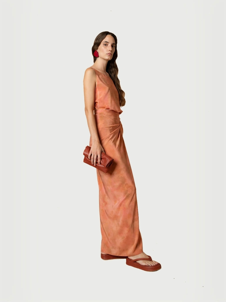 Rose print Malena dress