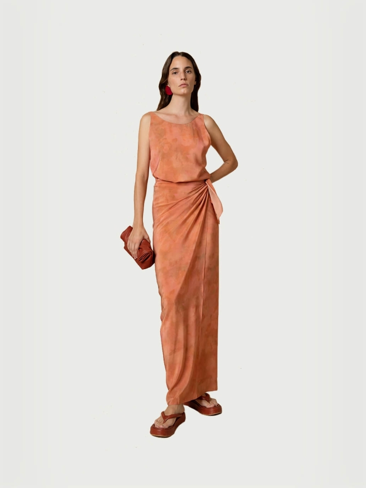 Rose print Malena dress