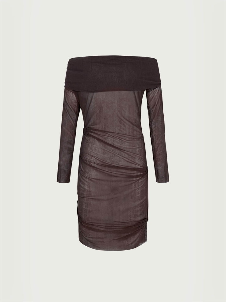 Dark plum tully dress