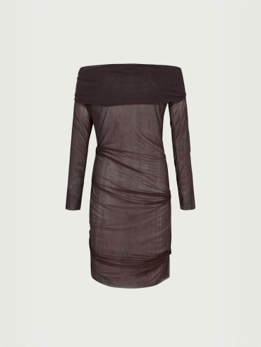 Dark plum tully dress
