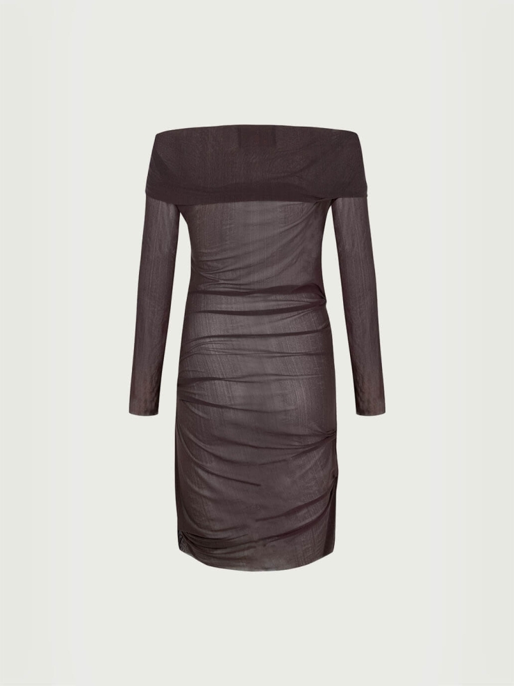 Dark plum tully dress