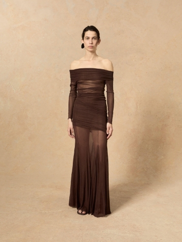 Dark plum tully dress