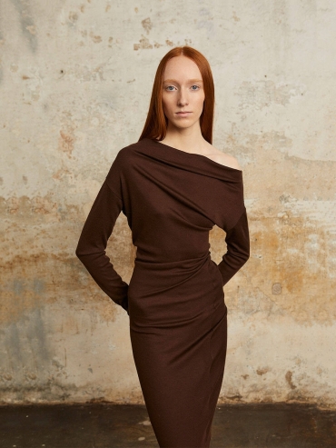 Brown caoba genie dress
