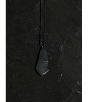 M.WONG Square Not Square - Black Silver Necklace