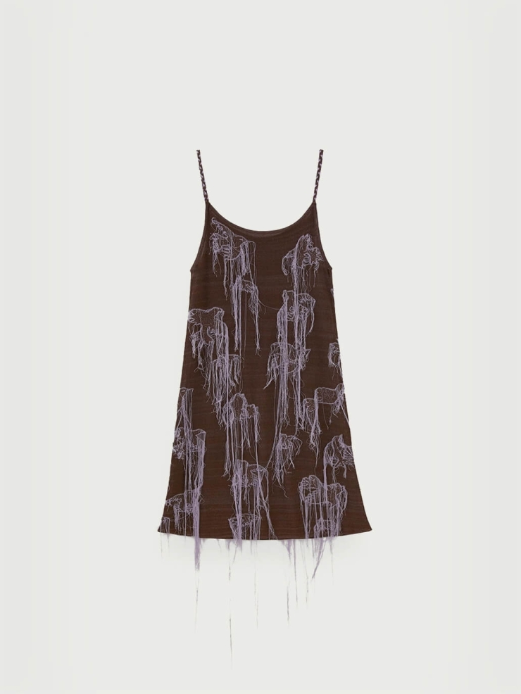 Brown viodelle.d dress